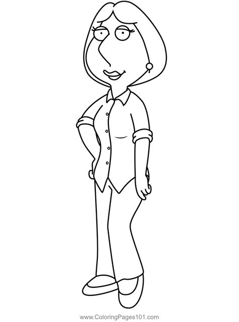 Lois Griffin Family Guy Coloring Page Guy Coloring Pages, Griffin Drawing, Animal Stencil Art, Lois Griffin, Griffin Family, Simpsons Drawings, Preschool Coloring Pages, Cartoon Character Tattoos, Easy Cartoon Drawings