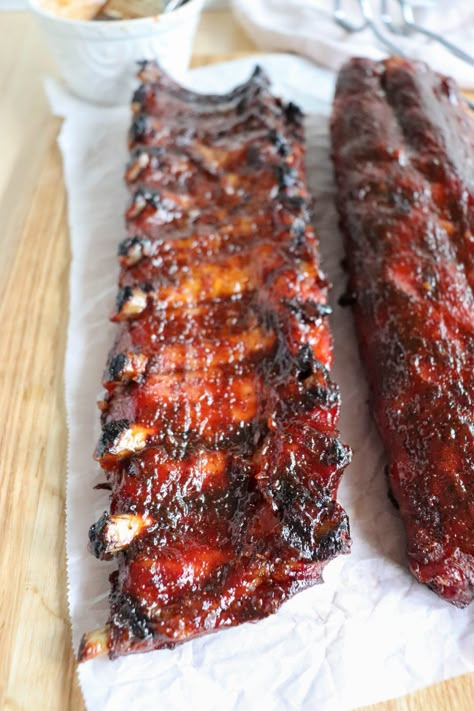 The Best Smoked Baby Back Ribs Recipe Best Way To Cook Ribs, Smoker Cooking Recipes, Babyback Ribs Recipe, Smoked Baby Back Ribs, Grilled Baby Back Ribs, Baby Back Ribs Recipe, Back Ribs Recipe, Pork Back Ribs, Pellet Smoker Recipes