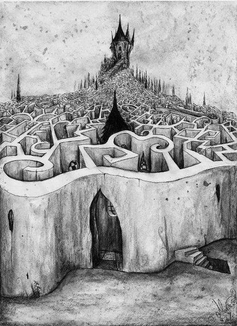 2019-04-24 Labyrinth Art Maze, Maze Artwork, Labyrinth Drawing, Maze Drawing, Labyrinth Tattoo, Escher Art, Labyrinth Art, Labyrinth 1986, Labyrinth Maze