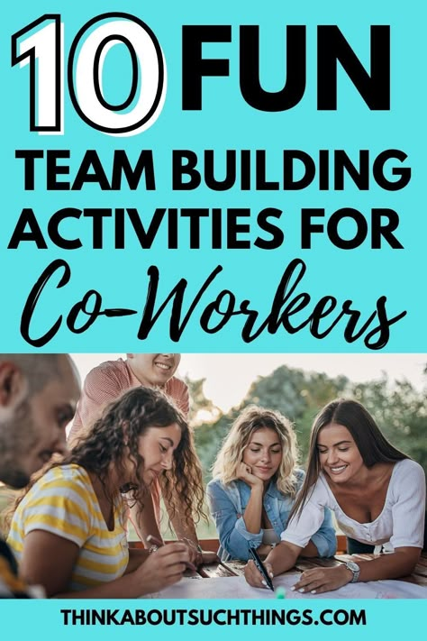 Unlock the secrets of successful team building for coworkers! Our comprehensive guide covers everything you need to boost employee engagement and create lasting bonds. Explore fun activities, challenging games, and fresh ideas designed to inspire your team. Get ready for insightful questions, exciting outings, and meaningful employee appreciation moments. These tips will transform your workplace into a hub of collaboration and positivity. Dive in and elevate your team's spirit today! Small Team Building Activities For Coworkers, Fun Meeting Ideas For Work, Workplace Activities Team Building, Team Activity For Work, Customer Service Games Team Building, Work Team Bonding Activities, Team Building Fun Activities, Teamwork Ideas For Work, Team Engagement Activities Fun