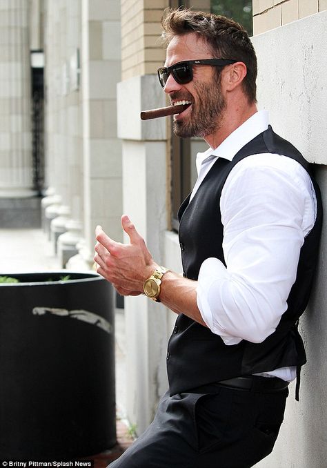 Jojo Fletcher, Photography Poses For Men, Gentleman Style, Poses For Men, Cigars, Smocking, Gentleman, A Man, Men Casual