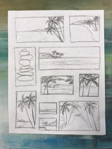 Thumbnail Art Sketch, Art Thumbnails Sketch, Thumbnail Sketches Ideas, Drawing Thumbnails, Thumbnails Sketches, Thumbnail Drawings, Art Thumbnails, Kid Drawings, High School Art Lesson Plans