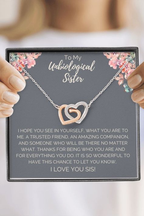 The Good Wife's Guide, Unbiological Sister Necklace, Necklaces Layering, Jewelry Website Design, Soul Sisters Gifts, Unbiological Sister, Urns For Ashes, Ashes Necklace, Sister Necklace