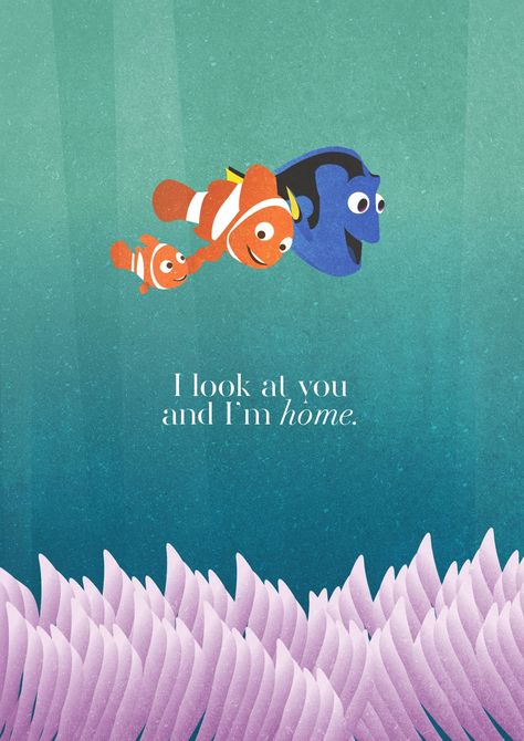 Finding Nemo Quotes, Nemo Quotes, Nemo And Dory, Pixar Quotes, Cute Disney Quotes, Movie Funny, Quotes Movie, Disney Illustration, Disney Princess Quotes