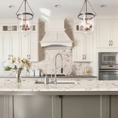 White ice granite countertops