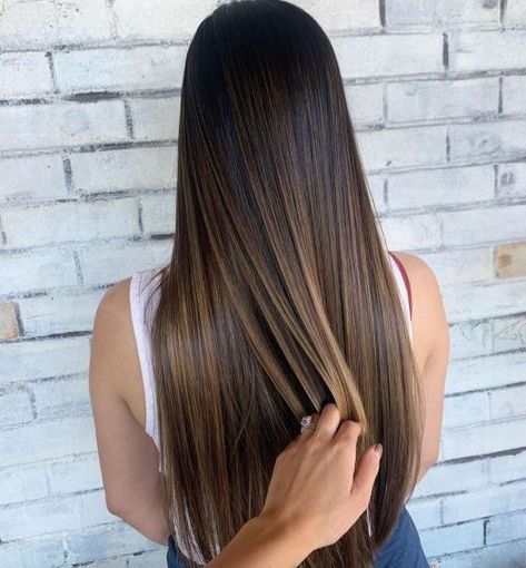 Ombre On Dark Brown Hair, Dark Brown Hair Colour, Types Of Brown Hair, Brunette Looks, Brown Hair Colour, Ash Blonde Hair Balayage, Coffee Brown Hair, Brown Hair Color Shades, Balayage Straight Hair