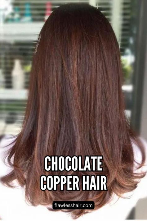 Light Copper Mahogany Brown Copper Mahogany Hair, Hair Inspo Pics, Mahogany Hair Color, Chocolate Copper Hair, Copper Brown Hair, Hair Color Mahogany, Mahogany Hair, Chocolate Brown Hair, Mahogany Brown