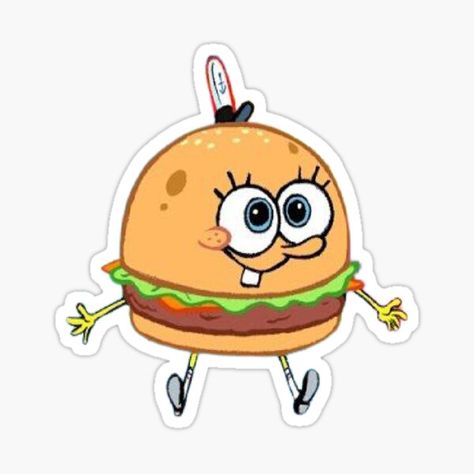 Stickers Spongebob, Spongebob Characters Drawings, Spongebob Logo, Sticker Spongebob, Spongebob Stickers, Brown Stickers, Spongebob Cartoon, Spongebob Drawings, Krabby Patty