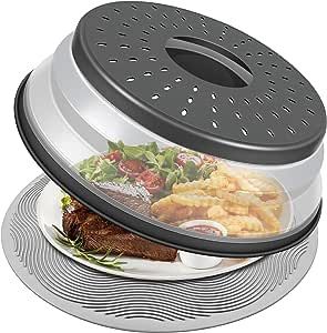 About this item 【Perfect Match】LekDrok Microwave Food Cover and Mat 10", Mat as Bowl Holder to Grab Food immediately. Cover to Keep clean microwave top and 4-sides. Mat to keep clean glass turntable. And with the mat, no burning, no Waiting. 【Multi-Purpose】Microwave Cover, as colander and washing basket for Vegetables and fruits. Multi-purpose mat, as microwave Mat, Silicone Trivet, Pot Holder, Utensils Rest, Place Mat, Hot Pad, Jar Opener, Coffee Coaster, Dish Drying Mat for Kitchen Counter. 【E Charlotte Tilbury Hollywood Flawless Filter, Charlotte Tilbury Hollywood Flawless, Budget Friendly Kitchen, Makeup Charlotte Tilbury, Modern Cooking, Organizers Kitchen, Kitchen Devices, Microwave Cover, Microwave Food