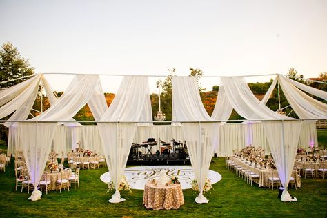 Backyard Soiree, Ballroom Decor, Tent Ideas, Tropical Weddings, Fabric Draping, Storybook Wedding, Mandap Decor, Wedding Planning Decor, Wedding Backdrop Design