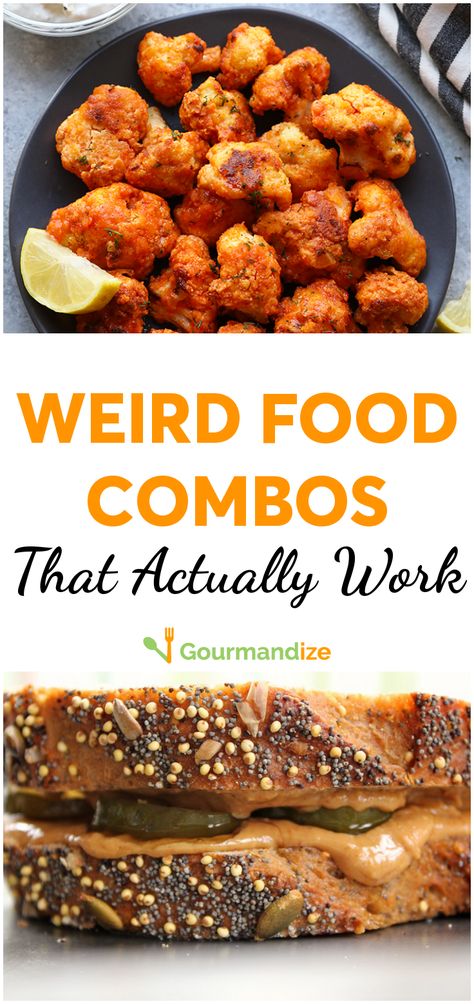 Sometimes, even the most unlikely pairings will surprise you. #foodcombinations #oddcouples #food #recipes #foodpairings Strange Food Recipes, Unique Food Combinations, Weird But Good Recipes, Odd Food Combinations, Unusual Food Combinations, Crazy Food Combinations, Crazy Recipes To Try, Strange Food Combinations, Unusual Food Recipes