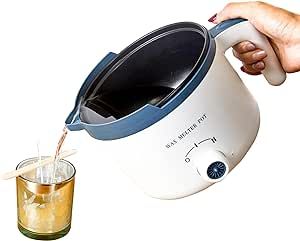 Candle Melting Pot, Electric Wax Melter for Candle Making with Pouring Spout, Non-Stick Small Candle Making Pouring Pot Wax Melting Pot, Candle Wax Melter, Candle Melting, Diy Candle Making, How To Make Lipstick, Making Candles Diy, Wax Melter, Wax Heaters, Electric Candles