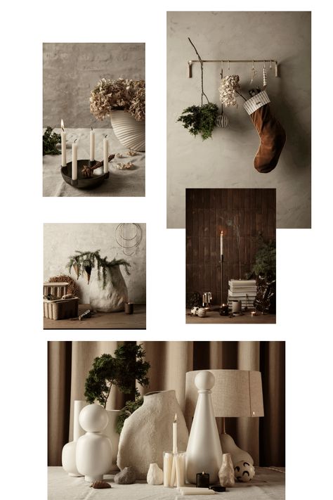 Coleção de Natal da Ferm Living. Venha conhecer o design escandinavo neste natal. Ferm Living Christmas, Scandinavian Christmas Decorations, Ferm Living, Scandinavian Christmas, Christmas Collection, Christmas Fashion, O Design, All Things Christmas, Mood Boards