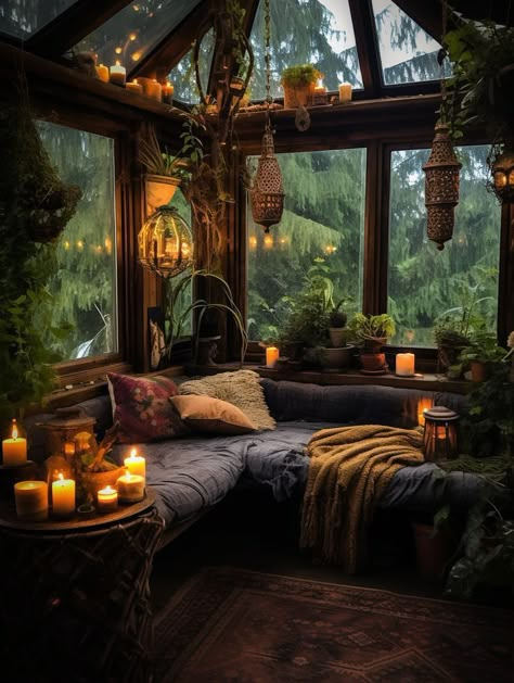 Forest Cottage Aesthetic, Tree House Interior, Boho Decor Ideas, Fantasy Homes, Fantasy House, Dream House Rooms, Aesthetic Rooms, Forest House, Dream Room Inspiration