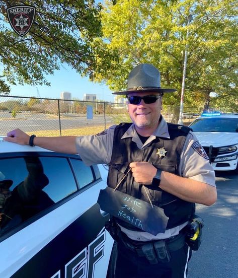 Bibb County Sheriff's Office Sgt. Robert Kosmowski is grateful for his #Wife #Job and #Health this thankful month! Help us wish this dedicated peace keeper a safe watch while he is serving and protecting our families behind the badge! #SwornToProtect #BCSOStrong Cupid Shuffle, Fake Ft Call, Army Pics, Sheriff Office, New Photo Download, Photo Download, Photo To Video, Police Officer, Health