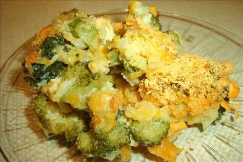 Broccoli corn & ritz casserole Corn And Broccoli Casserole, Corn And Broccoli, Corn Broccoli, Broccoli Casserole Recipe, Broccoli Cauliflower Casserole, Cream Corn Casserole, Broccoli Recipes Casserole, Cream Corn, Broccoli Bake