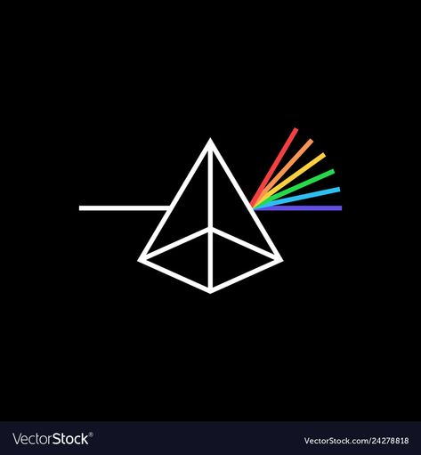 Prism Tattoo, Bottle Design Packaging, Rainbow Prism, Lens Logo, Vector Icons Illustration, Color Logo, Triangle Logo, Prism Color, 로고 디자인