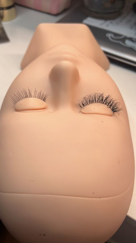 Individual Eyelash Extensions Lash Mannequin, Eyelash Extensions Aftercare, Esthetician Room Decor, Lip Gloss Homemade, Hustle And Grind, Esthetician Room, Tech Aesthetic, Peach Nails, Lash Room