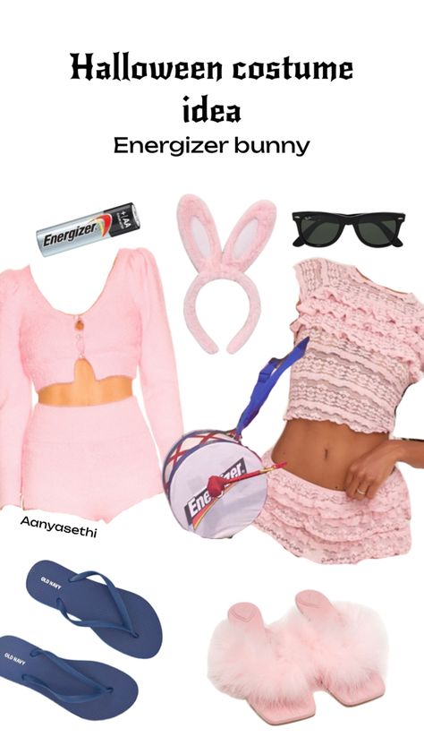 Energizer Bunny Halloween Costume, Energizer Bunny Costume, Bunny Halloween, Energizer Bunny, Bunny Halloween Costume, Costume Inspo, Bunny Costume, Halloween Costume, Halloween Costumes