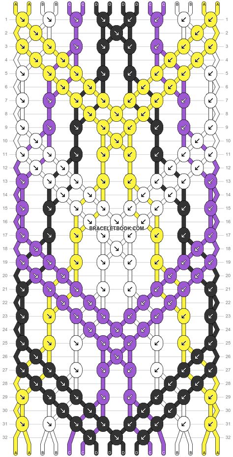 Nonbinary Bracelet Pattern, Nonbinary Friendship Bracelet, Normal Bracelet Patterns, Keychain Patterns, Nonbinary Flag, Chevron Bracelet, Bracelets Patterns, Non Binary, Fish Bone