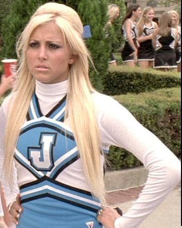 Cassandra Scerbo, Cheerleader Movie, Pink Jansport Backpack, Cassie Scerbo, Fran Fine Outfits, 2000s Icons, Cheer Captain, Kendra Wilkinson, Hollaback Girl