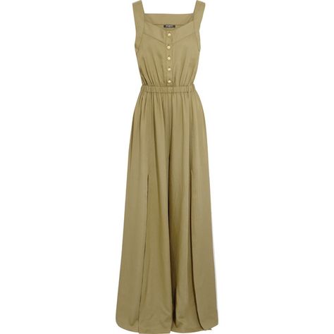 Balmain Crepe jumpsuit (€930) ❤ liked on Polyvore featuring jumpsuits, dresses, army green, army jumpsuit, olive jumpsuit, jump suit, balmain jumpsuit and olive green jumpsuit Balmain Jumpsuit, Military Jumpsuit, Brown Jumpsuit, Olive Jumpsuit, Oversized Jumpsuit, Olive Green Jumpsuit, Brown Jumpsuits, Outfit Grunge, Crepe Jumpsuit