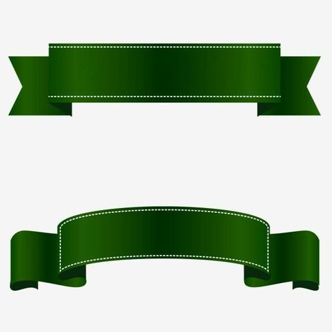 Green Ribbon Banner, Green Ribbon Png, Ribbon Transparent, Sant Patrick, Fresh Logo Design, Festival Paint, Name Tag Design, Texture Gradient, Green Name