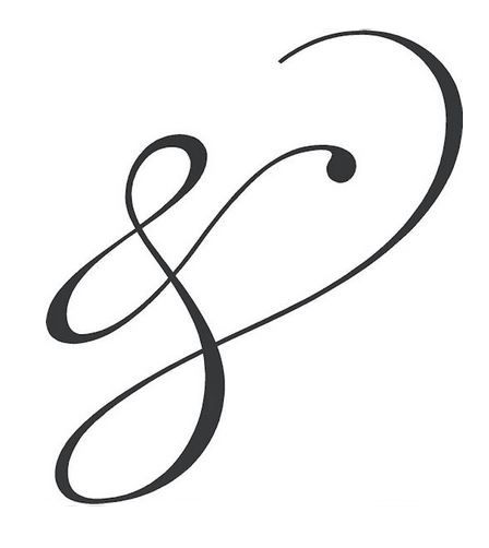 Ampersand Tattoo -- (Resembling A Broken Infinity, The Ampersand Reminds Us That Nothing Truly Lasts Forever But There Is Always An "And") Infinity Logo Design Ideas, Ampersand Tattoo, Zibu Symbols, Echo Art, Large Wall Decals, Sigil Tattoo, Fancy Script, Tiny Tattoo, Get A Tattoo