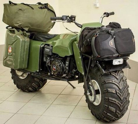 Russian PAXUS PR 2x2 All-Terrain Motorcycle.. Tactical Gear Storage, Trail Motorcycle, Bike Concept, Homemade Go Kart, Motorcycle Adventure, Electric Bike Kits, Adventure Ideas, Adventure Motorcycle, Hors Route