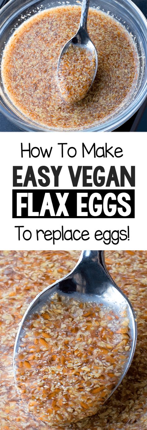 How To Make A Vegan Flax Egg The Easy Recipe Flax Egg Recipe, Flax Eggs, Egg And Grapefruit Diet, Vegan Egg Replacement, Egg Replacement, Egg Diet Plan, Boiled Egg Diet Plan, Flax Egg, Boiled Egg Diet