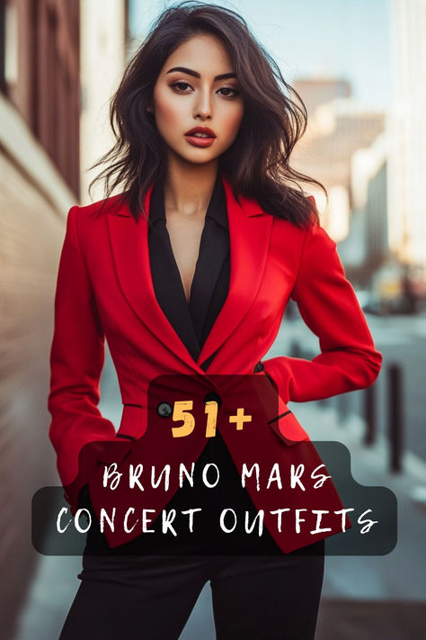 Step out in style with 51 trendy outfits perfect for a Bruno Mars concert. Featuring chic ensembles, eye-catching details, and fashionable flair, these looks ensure you'll turn heads. Discover how to blend comfort with style for an unforgettable night. Click to see these trendy ideas! 🎤✨ #TrendyConcertOutfits #BrunoMarsStyle #ChicEnsembles #FashionableFlair #StylishDetails Bruno Mars Concert Outfit, Bruno Mars Style, Energetic Dance, Bruno Mars Concert, Concert Attire, Outfits To Wear, Concert Outfits, Bruno Mars, Dance Moves