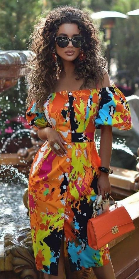 Colorful Couture, Ladies Day Outfits, Style Africain, Classy Dress Outfits, Fancy Dress Design, Fashionista Clothes, Africa Fashion, Color Mix, Endless Love