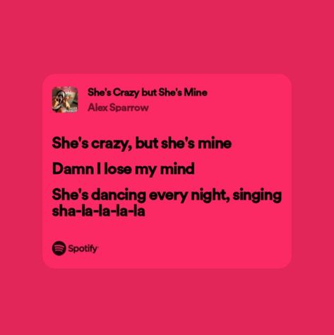 Crazy Lyrics, Alex Sparrow, Lyrics Spotify, Like This Song, Music Cassette, Love U So Much, Lyrics Aesthetic, Me Too Lyrics, Love Songs Lyrics