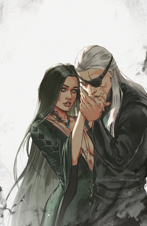 Aleksandra Skiba 👻 Aemond's apologist on Twitter: ""My Lady. My Alys" Aemond Targaryen/Alys Rivers, Strong bastard witch girl #HouseOfTheDragon https://t.co/FmkXWVoyuR" / Twitter Aemond Targaryen Artwork, Aemond Targaryen Drawing, Alys Rivers Fanart, Viking Fanart, Aleksandra Skiba, Aemond Fanart, Vikings Fanart, Aemond Targaryen Fan Arts, Indra Naruto