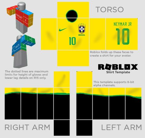 Roblox Soccer T Shirt, Roblox Jersey Template, Roblox T Shirt Football, Neymar T Shirt, Roblox Template Shirt, Football Jersey Template, Template Roblox, Ronaldo Shirt, Roblox Template