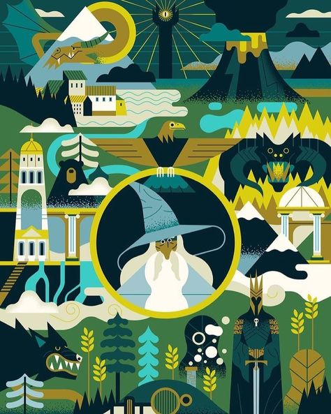 Owen Davey (@owendaveydraws) • Instagram photos and videos Owen Davey, Illustration Agency, Up Book, Flat Illustration, Photo Design, New Print, The Hobbit, Graphic Design Illustration, Design Crafts