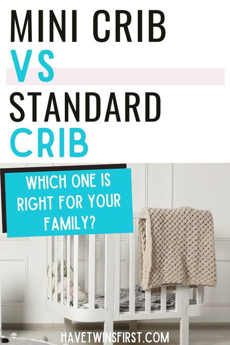 What are the differences between a mini crib and a standard crib? Which one should you get for your baby? Learn all about mini cribs vs standard cribs and the advantages and disadvantages to both. Sleep Training Methods, Baby Gear Essentials, Advantages And Disadvantages, Sleep Solutions, Mini Crib, Sleep Training, Baby Learning, Baby Essentials, Baby Gear