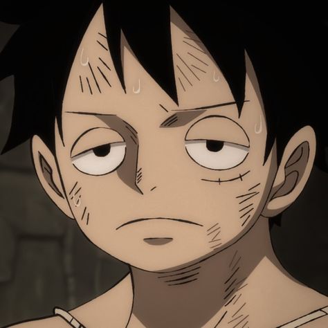 Luffy Tired, Luffy Serious Face, King Luffy, Male Anime, One Piece Photos, One Piece Drawing, Anime Pics, Monkey D Luffy, Animated Icons