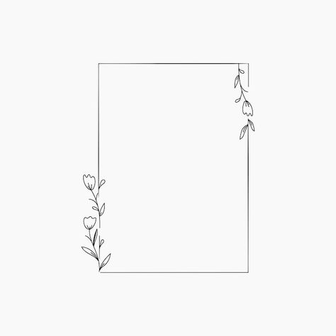 Rectangle floral frame element | Premium Vector #Freepik #vector #leaves-frame #black-floral #floral-frame #leaf-pattern Floral Frame Template, Square Frame Template, Frame Background Flower, Rectangle Border Png, Floral Rectangle Frame, Flower Frame Png Design, Eid Images, Frame Template, Square Frames