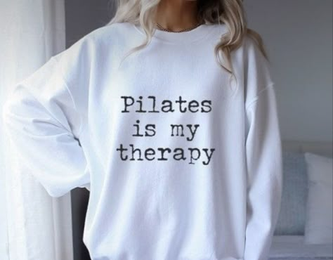 Pilates Shirt Ideas, Yoga Affirmations, Pilates Shirt, Pilates Clothes, Funny Yoga, Fitness Shirt, Slogan Shirts, Ballet Clothes, Black Shirts