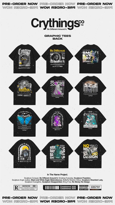 Graphic Tee Design Ideas Typography, Horizontal Logo Design, Design Baju Kaos Aesthetic, Desain Kaos Streetwear, T Shirt Graphic Design Ideas, Tshirt Design Inspiration Graphics, Graphic Tshirt Ideas, Streetwear Desain, Graphic Tshirt Design Ideas