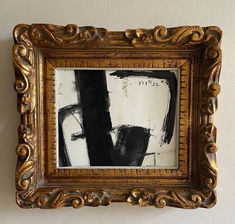 Kimberly Moore, Abstract Paintings On Canvas, Moody Art, Vintage Framed Art, Sumi Ink, Gallery Wall Frames, Art Gold, Paintings On Canvas, Framed Abstract