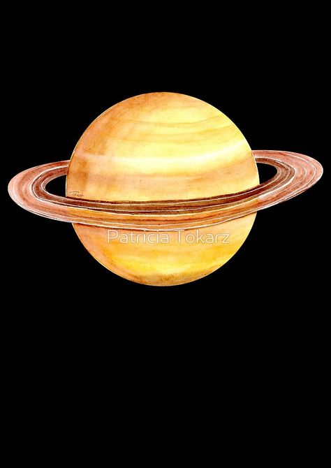 Saturn Watercolour Painting || by PattokArts | @Patti2905   #watercolor #painting #space #planets #saturn Saturn Painting Easy, Saturn Painting, Painting Of Saturn, Saturn Art, Planet Vector, Cd Project, Planet Painting, Saturn Planet, Nasa Earth