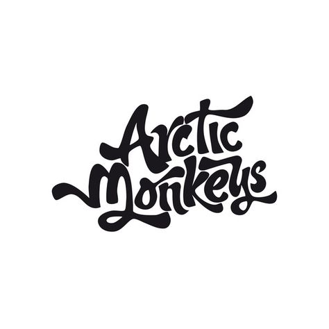 Logo Arctic Monkeys ❤ liked on Polyvore featuring fillers, text, words, essentials, quotes, doodles, backgrounds, phrase, magazine and scribble Arctic Monkeys Album Cover, Quotes Doodles, Monkey Logo, Hip Hop Poster, Tshirt Painting, Word Fonts, Tshirt Printing Design, Album Cover Design, Fabric Paint