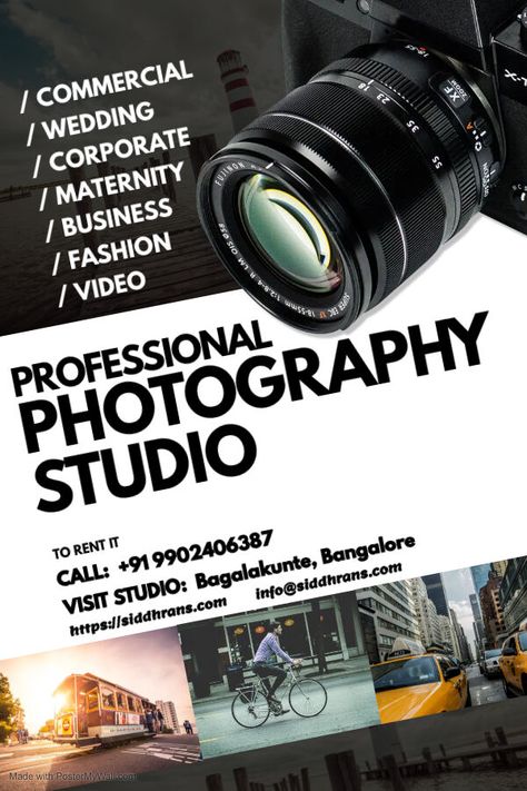 #filmmaking #filmphotography #photography #studiophotography #studio #photooftheday #photoshoot #photographchallenge Photography Ads Social Media, Photo Studio Banner Design, Photoshoot Flyer, Photography Flyer Design, Photographer Flyers, Photoshop Book, Birthday Banner Background Hd, Advert Design, Graphic Design Inspiration Poster