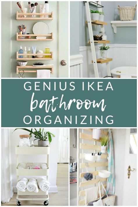 Ikea Bathroom Organizing Hacks- 7 Stunning Ideas - The Crazy Craft Lady Ragrund Ikea, Ikea Bed Slats, Ikea Bathroom Storage, Ikea Kitchen Organization, Bathroom Organizing, Kallax Hack, Bathroom Organization Hacks, Bathroom Storage Hacks, Ikea Organization