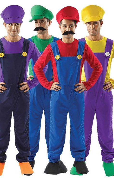 Group Costumes & Fancy Dress Group Fancy Dress, Super Mario Costumes, Fairy Fancy Dress, Fancy Dress Competition, Mario Costume, Costumes For Men, Best Buddies, Costume Themes, Group Costumes