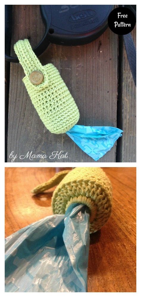 Crochet Dog Waste Bag Holder, Crochet Dog Bag Holder, Dog Accessories Crochet Patterns Free, Dog Toy Crochet Pattern, Crochet Dog Poop Bag Holder, Dog Accessories Crochet, Crochet Poop Bag Holder, Crochet For Dogs, Angels Crochet