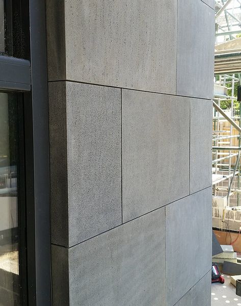 BASALT Bluestone Wall CLADDING-Client TESTIMONIAL - Bluestone Veneer Wall Cladding Living Room, Cladding Living Room, Stone Cladding Exterior, Wall Decorating Ideas, Wall Detail, Exterior Wall Materials, Exterior Wall Cladding, Exterior Wall Tiles, Stone Wall Design