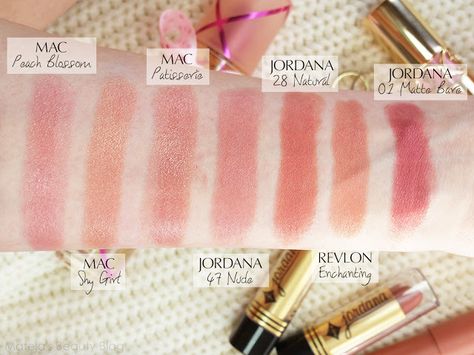 Mac Patisserie Lipstick, Mac Patisserie, Dove Cameron Makeup, Mac Peach Blossom, Jordana Lipstick, Summer Colour Palette, Light Summer Color Palette, Noah Cyrus, Lip Color Makeup